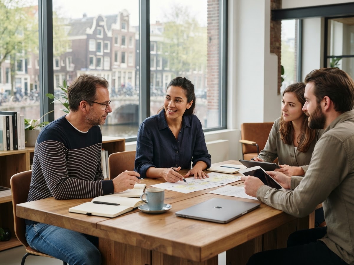 Vermeeratie team dat de data-analysemethodiek doorontwikkelt